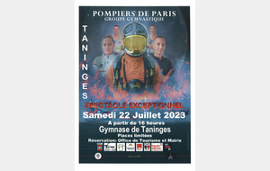 Spectacle des Pompiers de Paris - groupe gymnastique